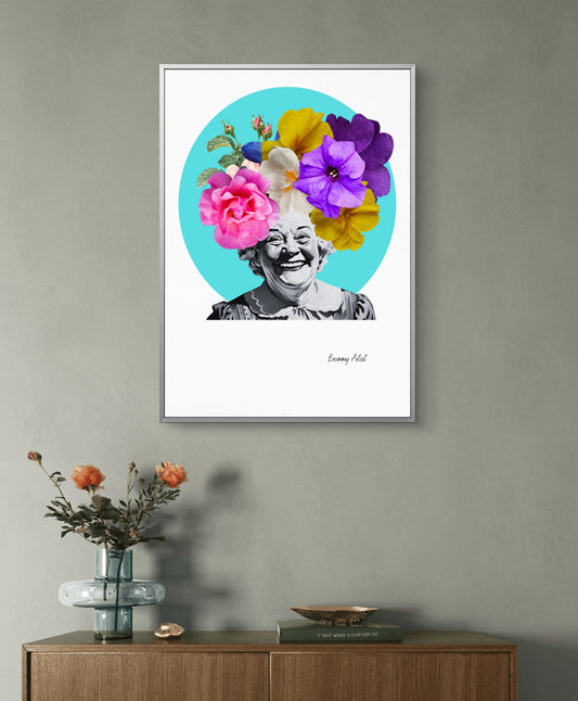 Grandma's Garden Smile - The Brummy Artist UK