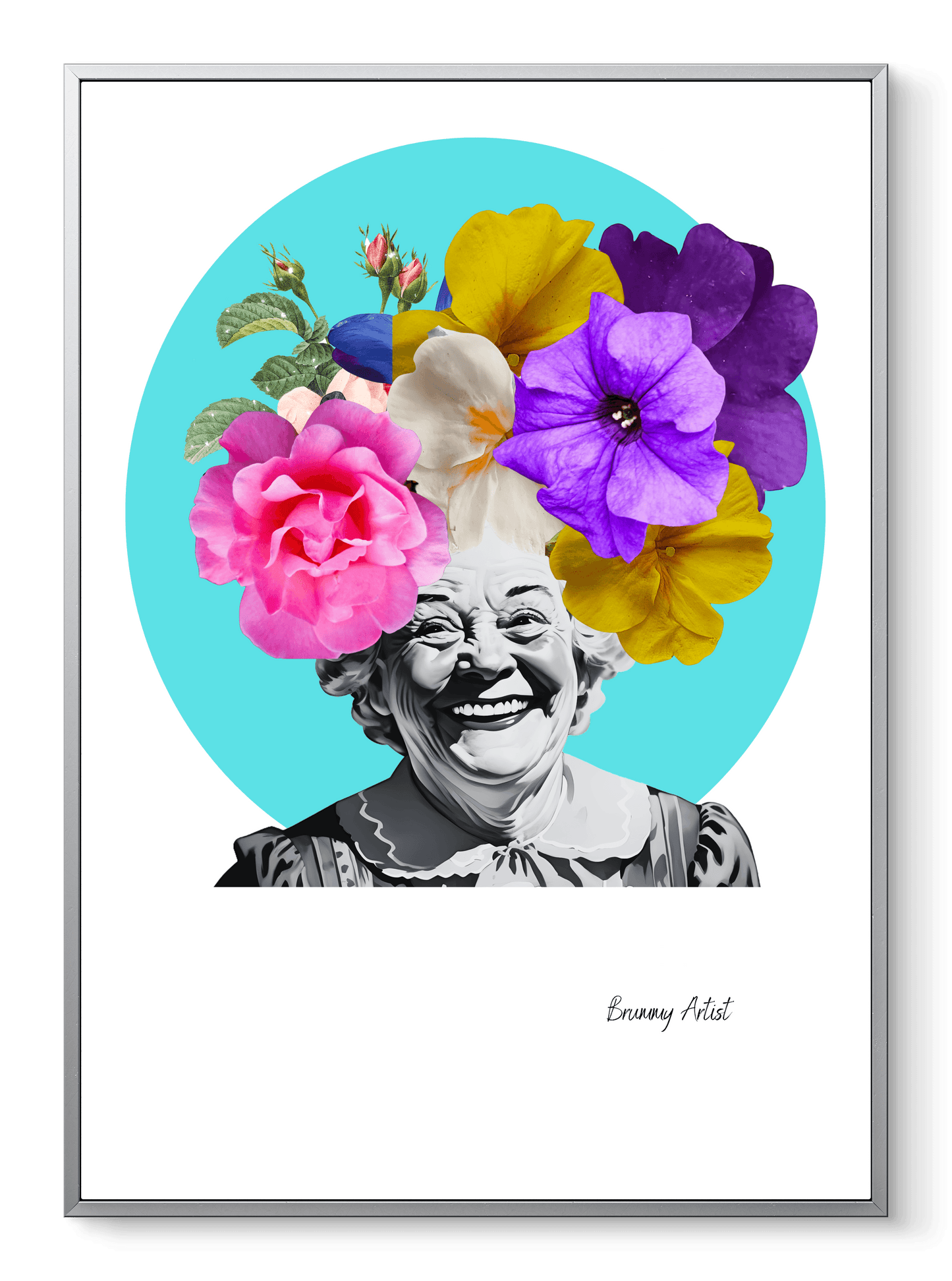 Grandma's Garden Smile - The Brummy Artist UK