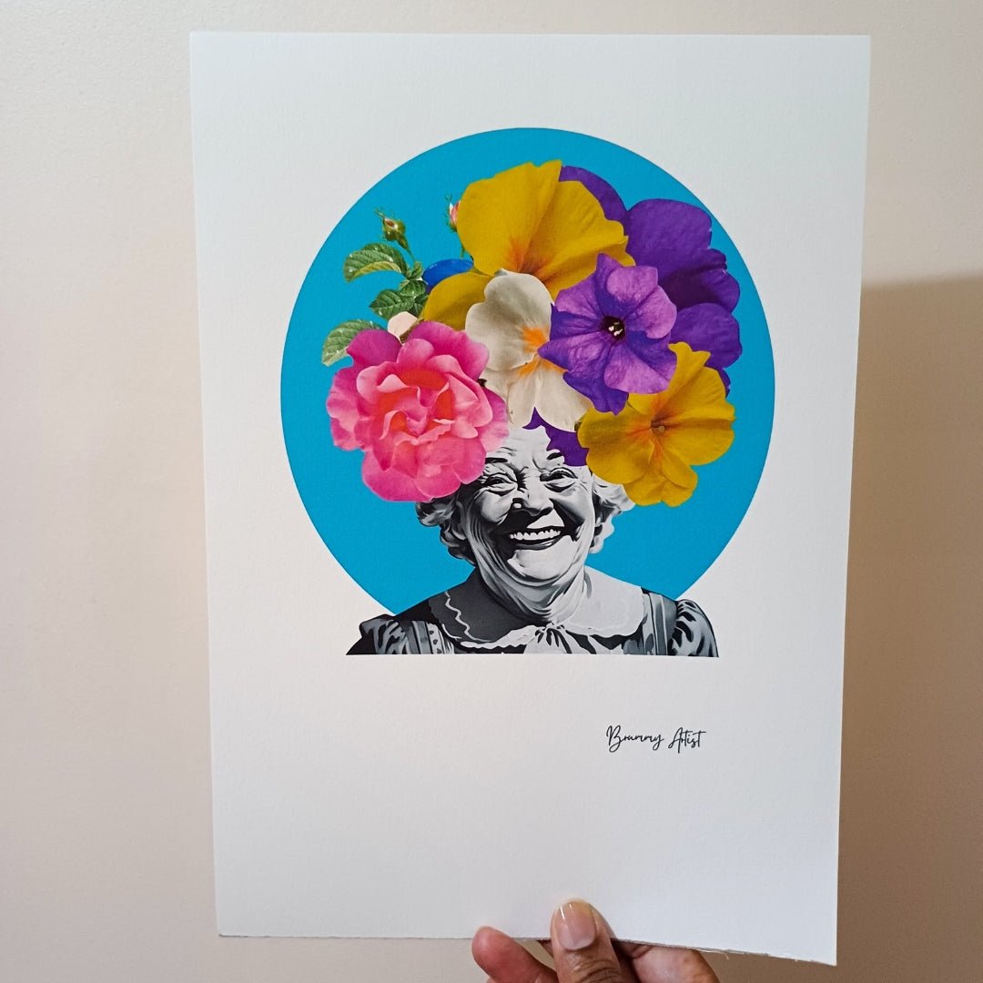 Grandma's Garden Smile - Brummy Artist UK