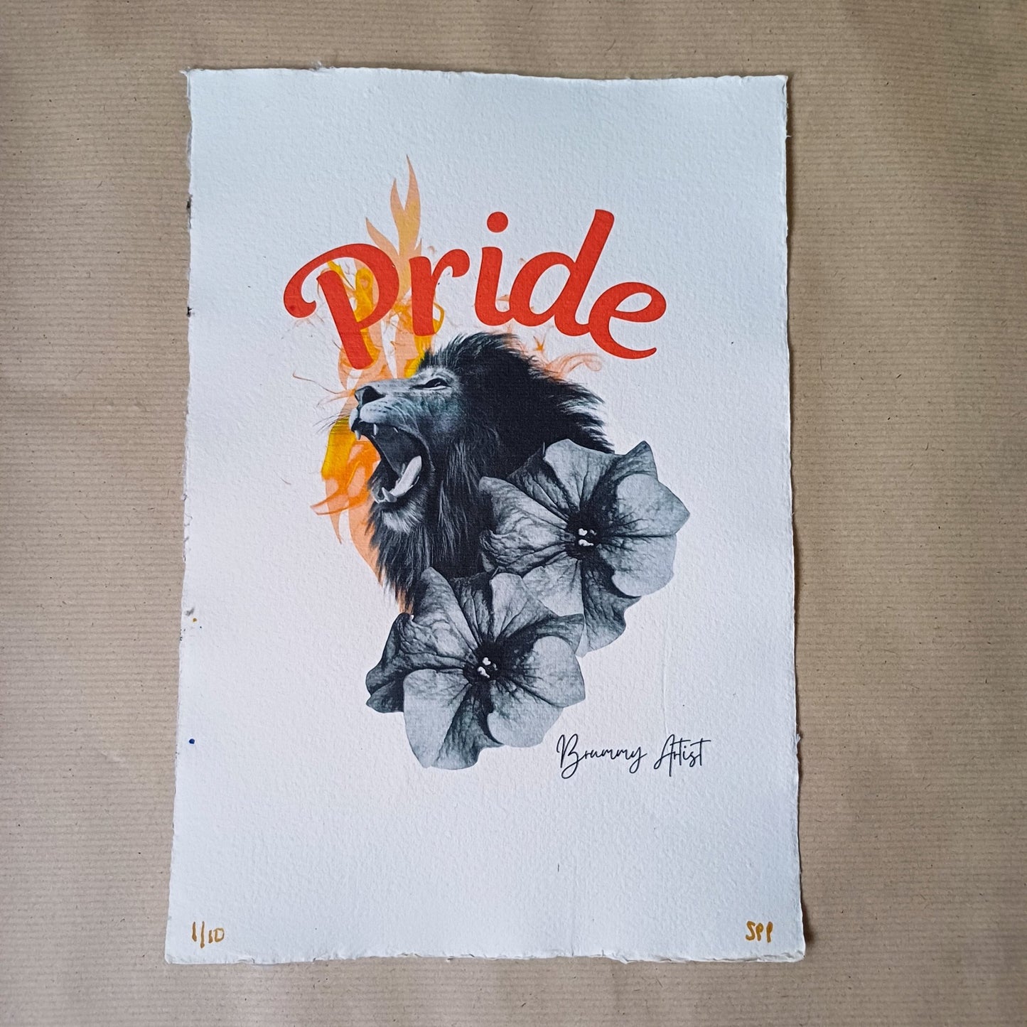 Pride: A Roaring Floral Fantasy - Limited edition of 10 - Brummy Artist UK