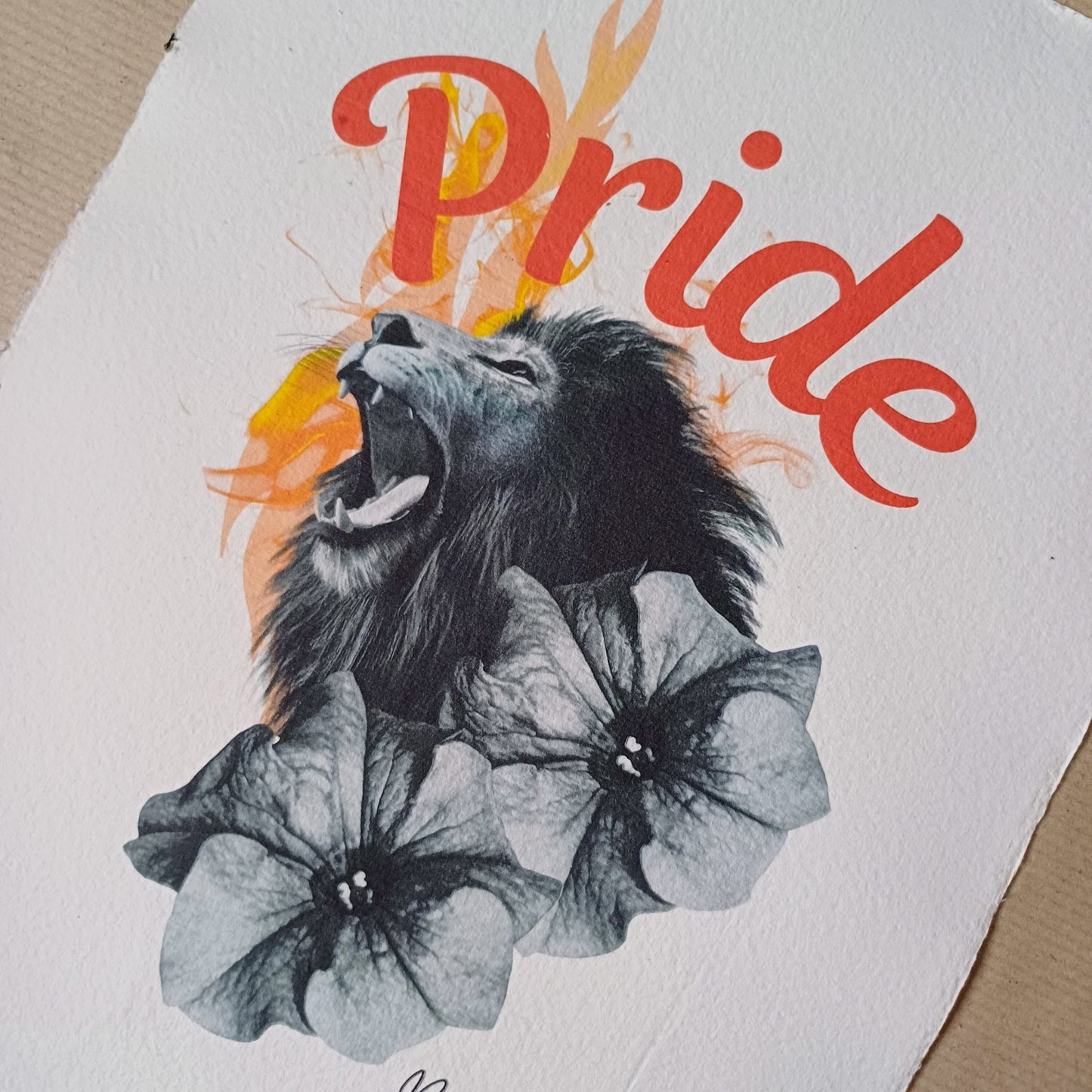 Pride: A Roaring Floral Fantasy - Limited edition of 10 - Brummy Artist UK