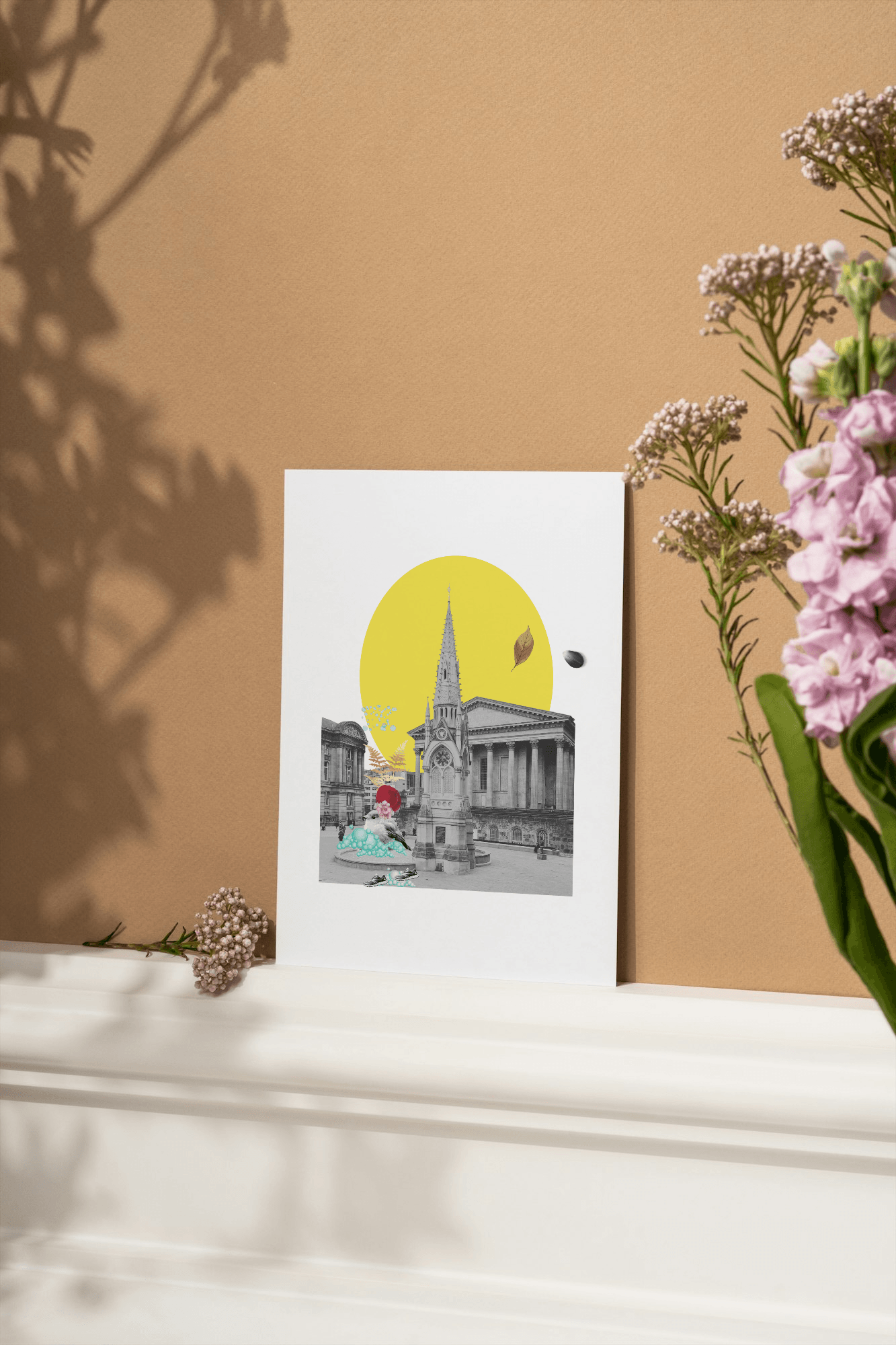 Chamberlain Memorial Fountain card - Brummy Artist UK