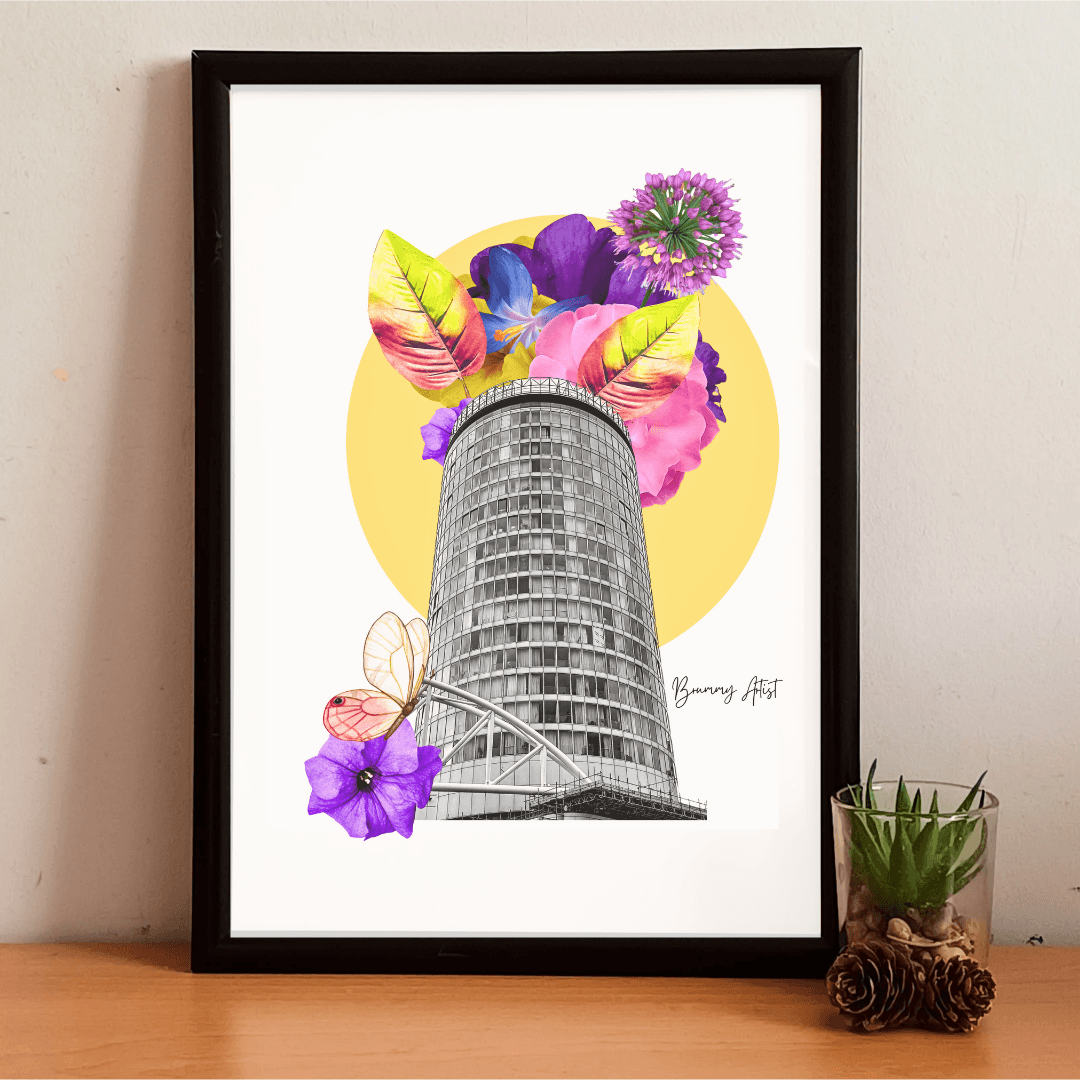 Open edition print - The Rotunda Birmingham - Brummy Artist UK