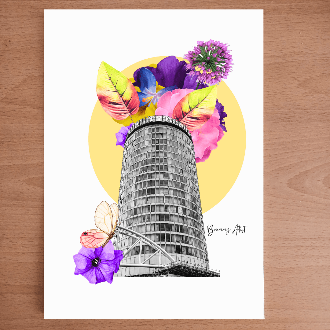 Open edition print - The Rotunda Birmingham - Brummy Artist UK